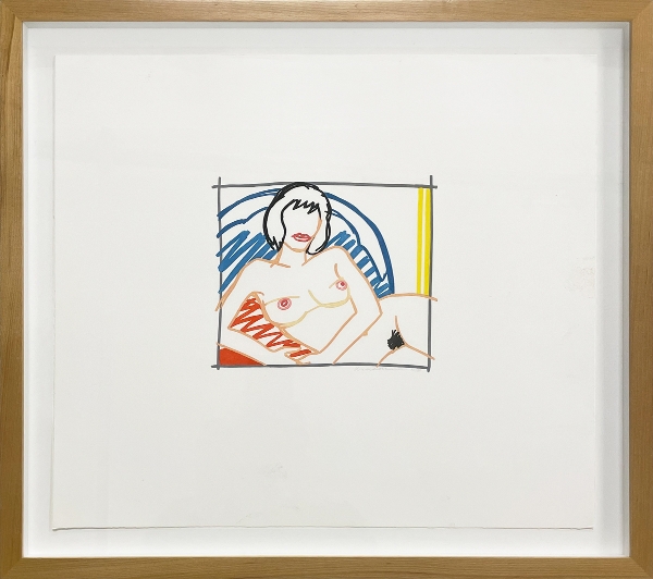 WESSELMANN Tom - Monica Nude With Yellow Curtain